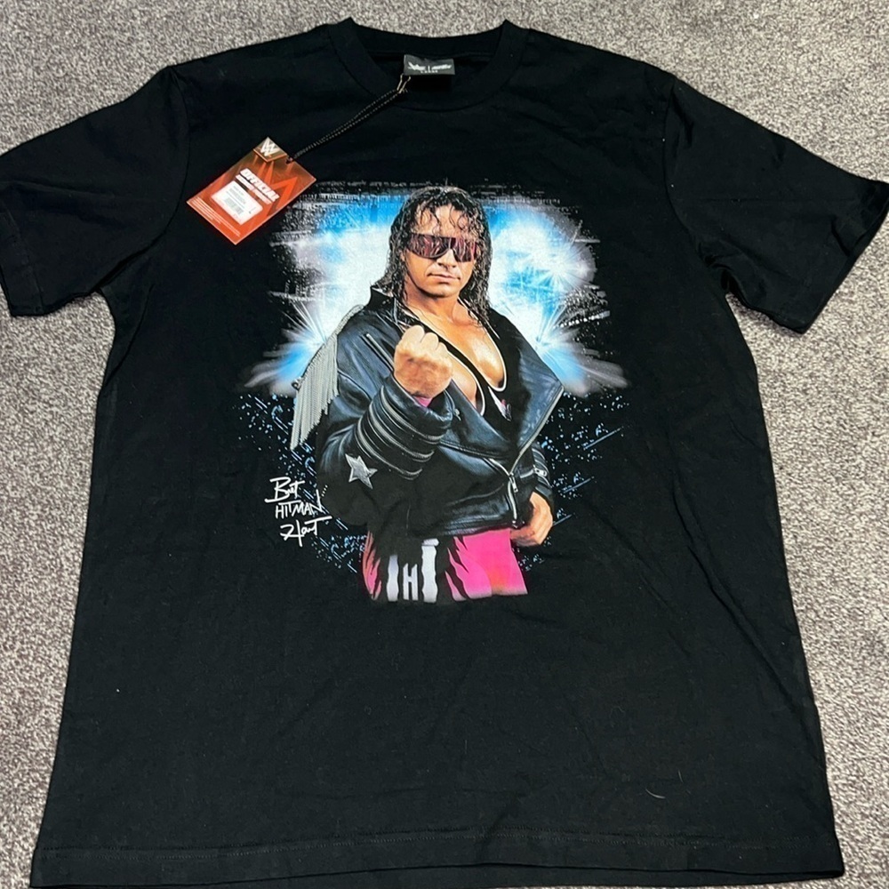 SP X WWE BRET THE HITMAN HART SHORT SLEEVE MENS LARGE